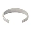 Mm6 Maison Margiela Enamel Logo Cuff Bracelet In White