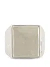 Mm6 Maison Margiela Silver Numeric Brass Ring In White