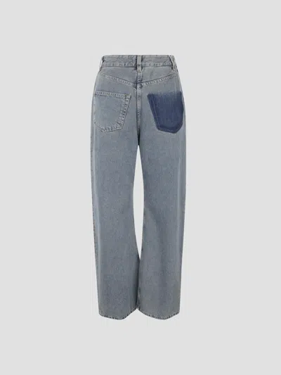 Mm6 Maison Margiela Mm6 5-pocket Mini Paintnts Trousers In Blue