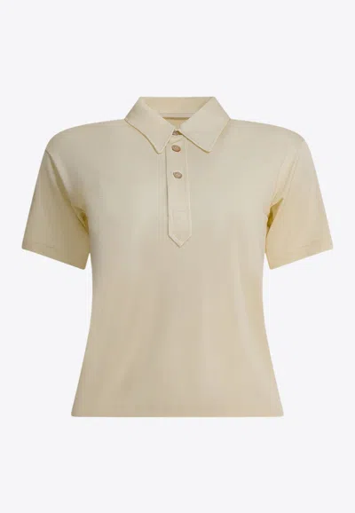 Mm6 Maison Margiela Essential Polo T-shirt In Neutral
