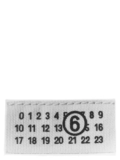 Mm6 Maison Margiela Etichetta Numeric Clutch In White