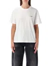 Mm6 Maison Margiela T-shirt Crew Neck In Cotton In White