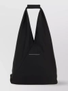 MM6 MAISON MARGIELA FABRIC TRIANGULAR TOTE WITH CONTRASTING STITCHING