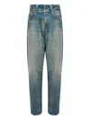 Mm6 Maison Margiela Five Pocket Belt Loop Trousers In Blue