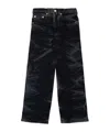 Mm6 Maison Margiela Faded-effect Cotton-blend Jeans In Black