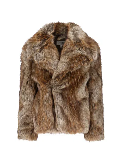 MM6 MAISON MARGIELA FAUX FUR JACKET