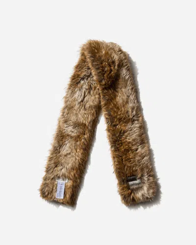 Mm6 Maison Margiela Faux Fur Scarf Brown