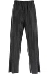 Mm6 Maison Margiela Black Polyester Jersey Lounge Pants