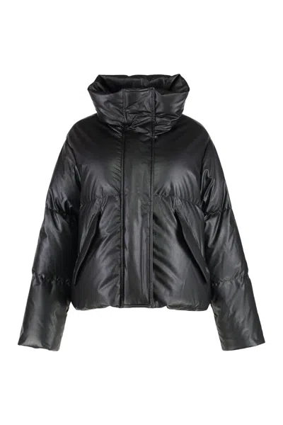 MM6 MAISON MARGIELA MM6 MAISON MARGIELA FAUX LEATHER DOWN JACKET