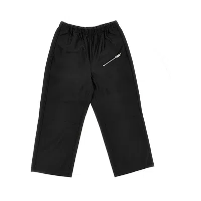 Mm6 Maison Margiela Faux Leather Pants Kids In Black