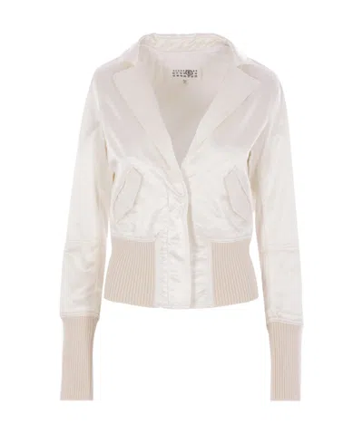 MM6 MAISON MARGIELA SATIN-FINISH BOMBER JACKET