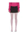 Mm6 Maison Margiela Five Bags Of Denim Mini Skirt In Pink