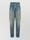 Mm6 Maison Margiela Five Pocket Belt Loop Trousers In Blue