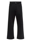 Mm6 Maison Margiela Straight Leg Pants In Black