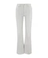 Mm6 Maison Margiela Mm6 By Maison Margiela Flared Jeans With Five-pocket Design And Raw-cut Hem In White