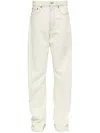Mm6 Maison Margiela Five-pockets Jeans In White