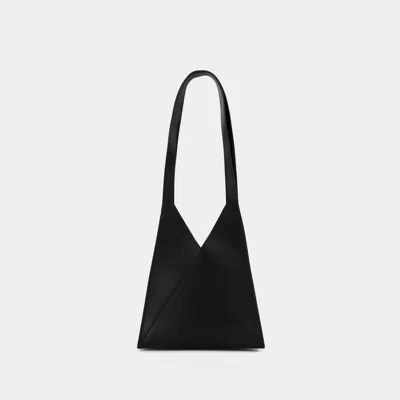 Mm6 Maison Margiela Flap Japanese Hobo Bag -  - Black - Leather