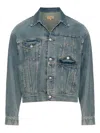 Mm6 Maison Margiela Denim Trucker Jacket In Blue