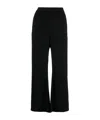 Mm6 Maison Margiela Flared Casual Pants In Black