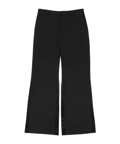 Mm6 Maison Margiela Flared Trousers In Black