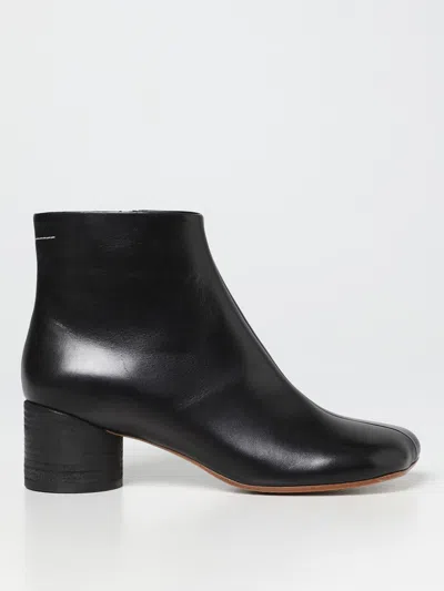 Mm6 Maison Margiela Flat Ankle Boots  Woman Color Black