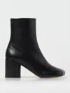 Mm6 Maison Margiela Mm6 By Maison Margiela Ankle Boots With Distinctive Seam Detail And Block Heel In Black