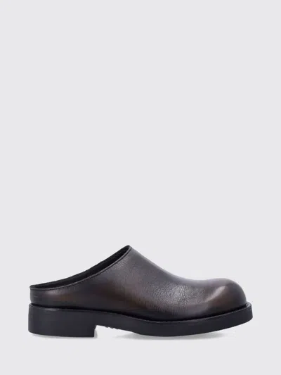 Mm6 Maison Margiela Flat Sandal Woman Color Leather In Black
