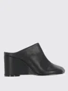 Mm6 Maison Margiela Womens Mm6 Anatomic Slipper Leather Wedge Heel