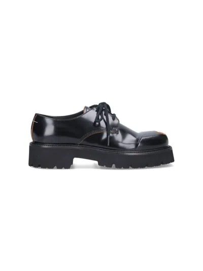 Mm6 Maison Margiela Flat Shoes In Black