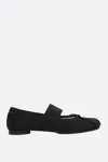 Mm6 Maison Margiela Smooth Leather Anatomical Ballerina In Black