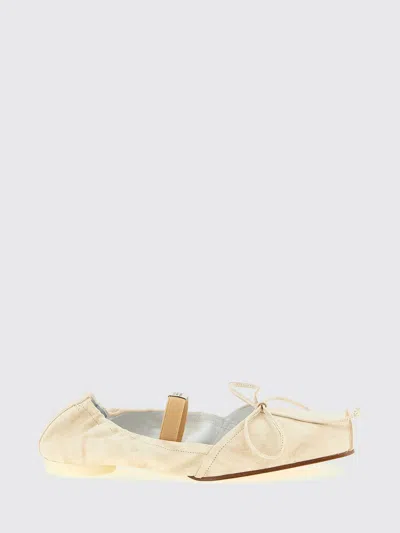 Mm6 Maison Margiela Flat Shoes  Woman Color Beige In Neutral