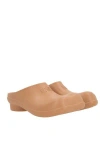 Mm6 Maison Margiela Camel Rubber Anatomic Slippers In Nude