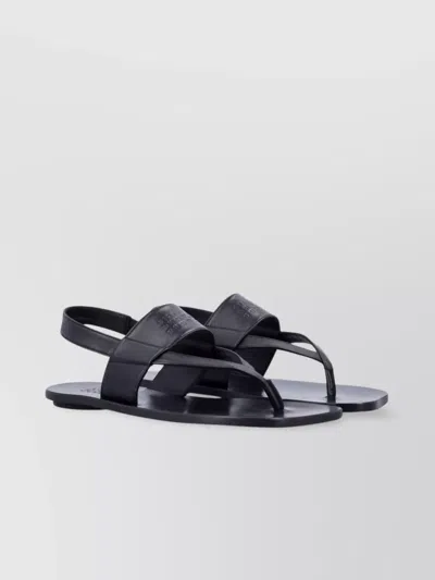 Mm6 Maison Margiela Flat Sole Open Toe Strappy Sandals