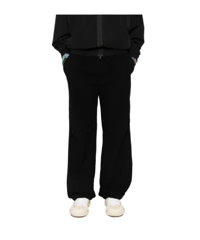 Mm6 Maison Margiela Elastic Waist Casual Pants In Black