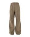 Mm6 Maison Margiela Fleece Pants With Inside-out Seams In Brown