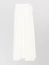 Mm6 Maison Margiela Flowy Sheer Overlay Maxi Skirt In White