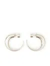 Mm6 Maison Margiela Found Object Hardware Earrings Accessories In Grey