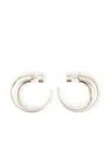 Mm6 Maison Margiela Found Object Hardware Earrings Accessories In Grey