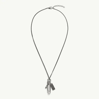 Mm6 Maison Margiela Found Objects Necklace In Metallic