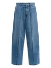 Mm6 Maison Margiela Jeans With Frayed Details In Multi