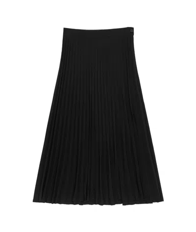 Mm6 Maison Margiela Frilly Mid-skirt In Black