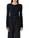 Mm6 Maison Margiela Mm6 By Maison Margiela Fringed Bodysuit With Intricate Side Detailing In Black