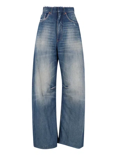 MM6 MAISON MARGIELA FRINGED WIDE JEANS