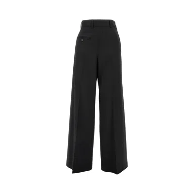 Mm6 Maison Margiela Front And Back Details Pants In Black