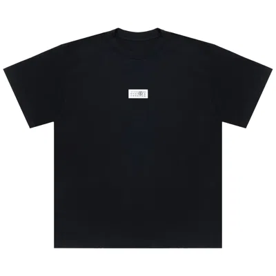 Pre-owned Mm6 Maison Margiela Front Label T-shirt 'black' | Men's Size Xl