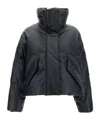 Mm6 Maison Margiela Pleather Puffer Jacket In Black