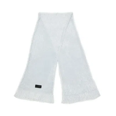 Pre-owned Mm6 Maison Margiela Furry Scarf 'light Grey' | Men's Size Onesize In Gray