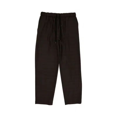 Pre-owned Mm6 Maison Margiela Gabardine Pants 'brown/black' | Men's Size 46