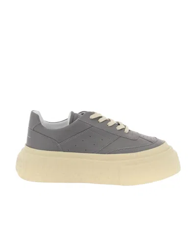 MM6 MAISON MARGIELA MM6 MAISON MARGIELA ROUND TOE PLATFORM SNEAKERS