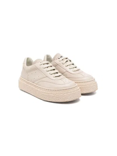 Mm6 Maison Margiela Kids' Gambetta Sneakers In Neutrals
